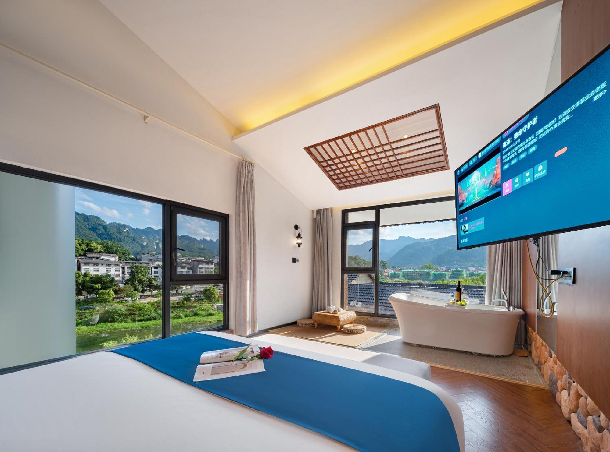 Hotel 張家界武陵源北岸輕奢客棧 森林公園店 Zhangjiajie Exterior foto